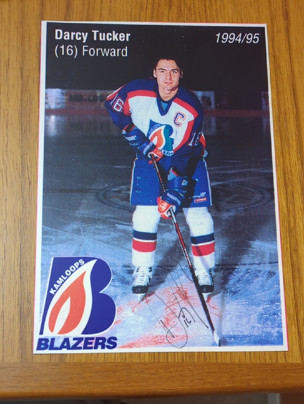 Darcy Tucker Kamloops Blazers Hockey Photo